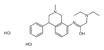2-(diethylamino)-N-(2-methyl-4-phenyl-3,4-dihydro-1H-isoquinolin-8-yl)acetamide,dihydrochloride Structure