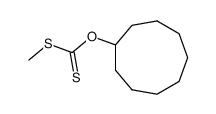 dithiocarbonic acid O-cyclononyl ester-S-methyl ester Structure