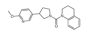 (3,4-Dihydro-2H-quinolin-1-yl)[3-(6-methoxypyridin-3-yl)pyrrolidin-1-yl]methanone Structure