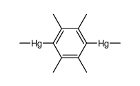 1,2,4,5-tetramethyl-3,6-bis-methylmercurio-benzene Structure