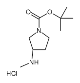 (S)-TERT-BUTYL 3-(METHYLAMINO)PYRROLIDINE-1-CARBOXYLATE HYDROCHLORIDE Structure