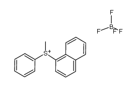 methylnaphtylphenylsulfonuim tetrafluoroborate结构式