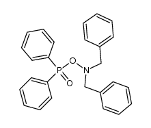 N,N-dibenzyl-O-diphenylphosphinylhydroxylamine结构式