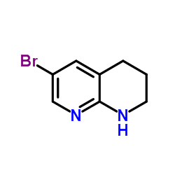 6-溴-1,2,3,4-四氢-1,8-萘啶结构式