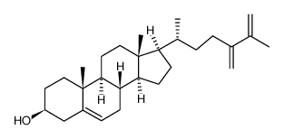 ergosta-5,24(28),25-trien-3-ol structure