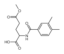DL-N-(3,4-dimethyl-benzoyl)-glutamic acid-γ-methyl ester Structure