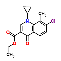7-氯-1-环丙基-8-甲基-4-氧代-1,4-二氢-3-喹啉羧酸乙酯图片