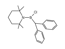 chloro(diphenylmethyl)(2,2,6,6-tetramethylpiperidino)borane结构式