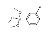 trimethoxy(3-fluorophenyl)silane结构式