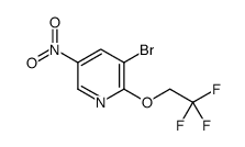 3-BROMO-5-NITRO-2-(2,2,2-TRIFLUORO-ETHOXY)-PYRIDINE结构式