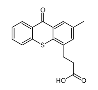 3-(2-methyl-9-oxothioxanthen-4-yl)propanoic acid结构式