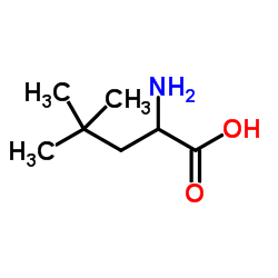 2-氨基-4,4-二甲基戊酸结构式