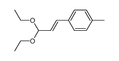 1-((E)-3,3-Diethoxy-propenyl)-4-methyl-benzene结构式