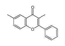 3,6-dimethyl-2-phenylchromen-4-one Structure