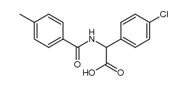 2-(4-chlorophenyl)-N-(4-methylbenzoyl)glycine结构式