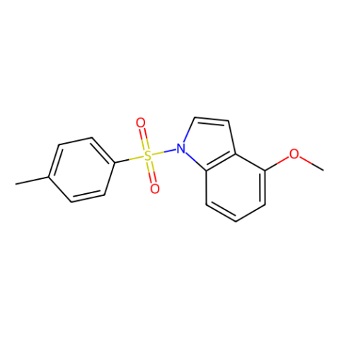 4-methoxy-1-[(4-methylphenyl)sulfonyl]indole结构式
