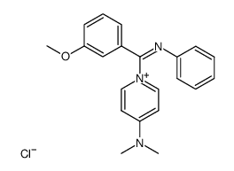 4-(dimethylamino)-1-((3-methoxyphenyl)(phenylimino)methyl)pyridin-1-ium chloride Structure