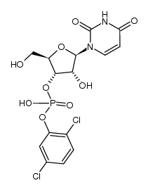 uridine 3'-(2,5-dichlorophenyl) phosphate结构式