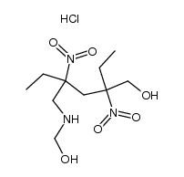 2-ethyl-4-[(hydroxymethyl-amino)-methyl]-2,4-dinitro-hexan-1-ol, hydrochloride Structure