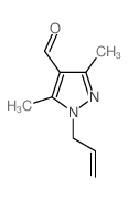 1H-pyrazole-4-carboxaldehyde, 3,5-dimethyl-1-(2-propenyl)- Structure