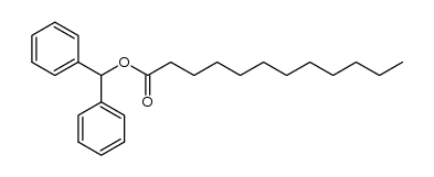 dodecanoic acid benzhydryl ester Structure