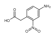 2-(4-氨基-2-硝基苯基)乙酸结构式
