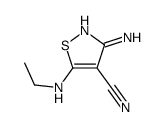 3-amino-5-(ethylamino)-1,2-thiazole-4-carbonitrile Structure