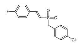1-chloro-4-[2-(4-fluorophenyl)ethenylsulfonylmethyl]benzene结构式