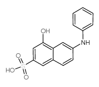 7-苯胺基-1-萘酚-3-磺酸结构式