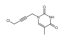 N1-(4-chloro-2-butyn-1-yl)thymine Structure