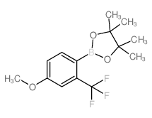2-(4-甲氧基-2-(三氟甲基)苯基)-4,4,5,5-四甲基-1,3,2-二恶硼烷结构式