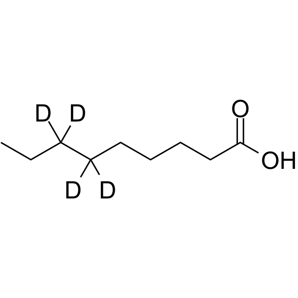 Nonanoic acid-d4 Structure