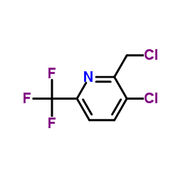 3-Chloro-2-(chloromethyl)-6-(trifluoromethyl)pyridine Structure
