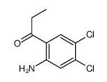 1-(2-amino-4,5-dichlorophenyl)propan-1-one结构式