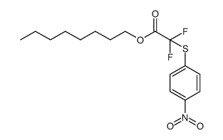octyl 2,2-difluoro-2-(4-nitrophenylthio)acetate结构式