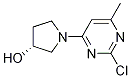 (R)-1-(2-Chloro-6-methyl-pyrimidin-4-yl)-pyrrolidin-3-ol Structure