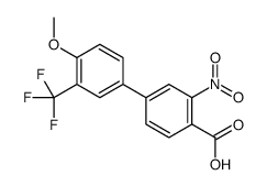 4-[4-methoxy-3-(trifluoromethyl)phenyl]-2-nitrobenzoic acid Structure
