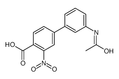 4-(3-acetamidophenyl)-2-nitrobenzoic acid Structure