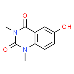 1,3-二甲基-6-羟基喹唑啉-2,4-二酮结构式