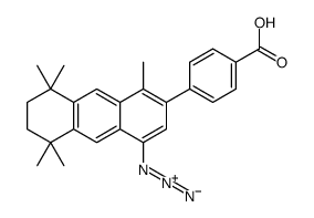 4-(4-azido-5,6,7,8-tetrahydro-1,5,5,8,8-pentamethyl-2-anthracenyl)benzoic acid结构式