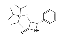 (3R,4S)-3-triisopropylsilyloxy-4-phenylazetidin-2-one Structure