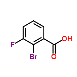 2-溴-3-氟苯甲酸结构式