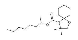 (S)-octan-2-yl 3,3-dimethyl-1-oxa-4-azaspiro[4.5]decane-4-carboxylate结构式