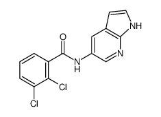 2,3-dichloro-N-(1H-pyrrolo[2,3-b]pyridin-5-yl)benzamide Structure