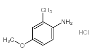 4-甲氧基-2-甲基苯胺盐酸盐结构式