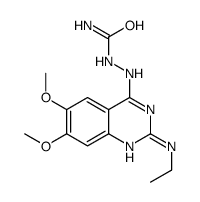 [[2-(ethylamino)-6,7-dimethoxyquinazolin-4-yl]amino]urea结构式
