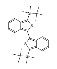 3,3'-bis(tert-butyldimethylsilyl)-1,1'-biisothianaphthene结构式