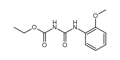 4-(2-methoxy-phenyl)-allophanic acid ethyl ester Structure