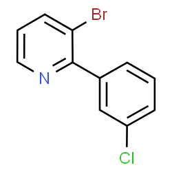 3-Bromo-2-(3-chlorophenyl)pyridine Structure