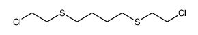 1,4-bis(2-chloroethylsulfanyl)butane结构式